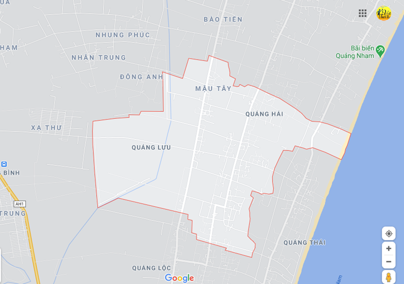  Vị trí địa lý tại Quảng lưu, Quảng xương, Thanh hóa