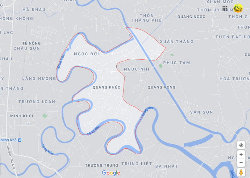  Vị trí địa lý tại Quảng phúc, Quảng xương, Thanh hóa