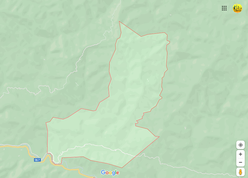 Vị trí địa lý tại Hữu lập, Kỳ sơn, Nghệ an