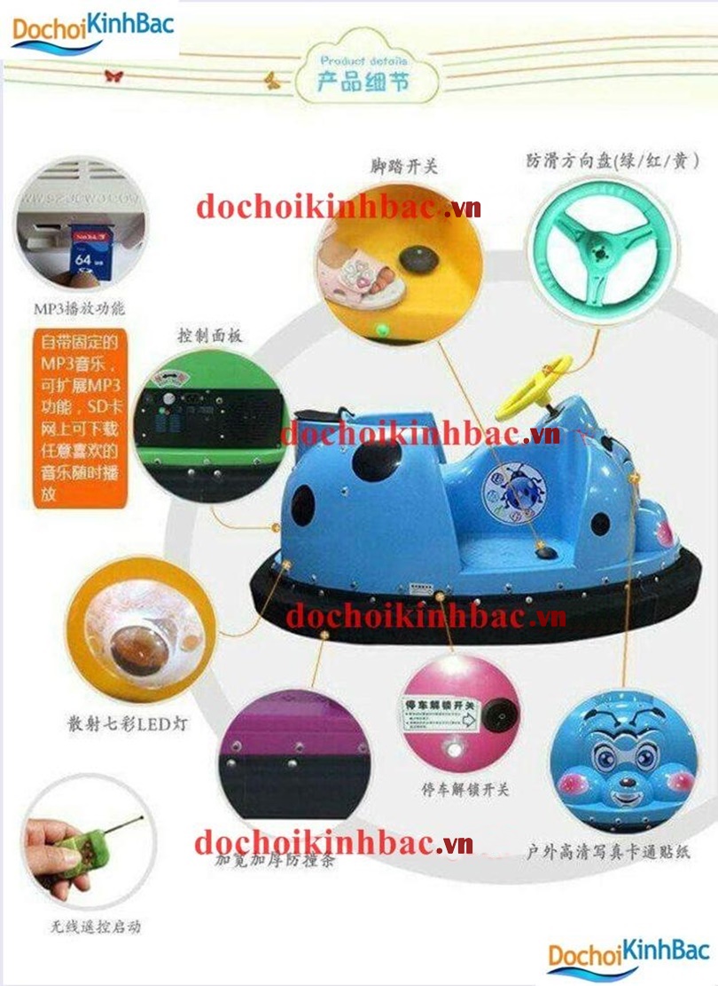 Ảnh cấu tạo xe điện đụng nhập khẩu