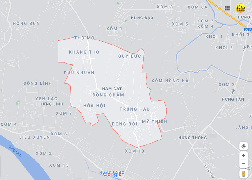 Hình ảnh vị trí địa lý tại Nam cát, Nam đàn, Nghệ an