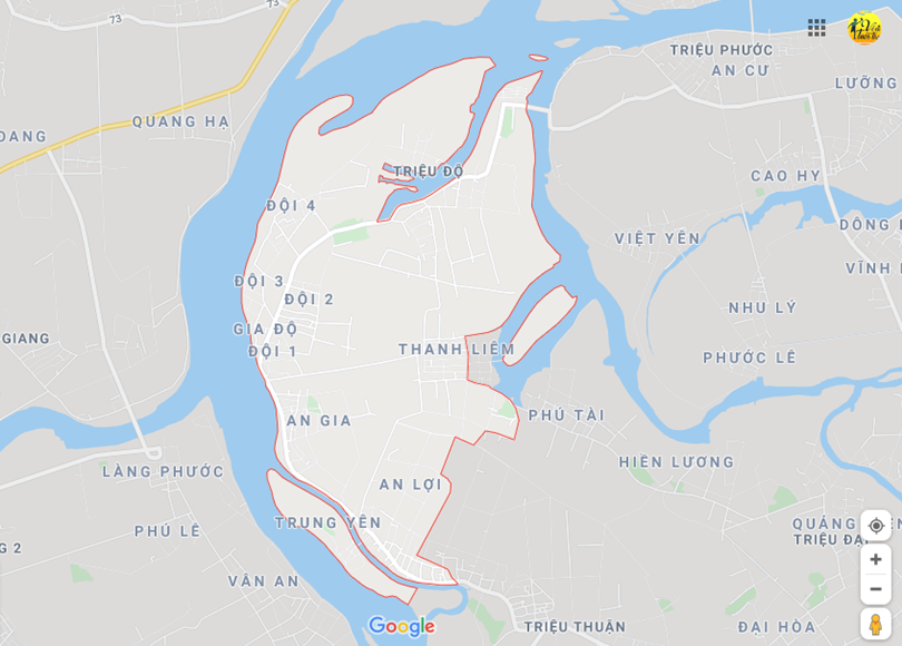  Vị trí địa lý tại Triệu độ, Triệu phong, Quảng trị