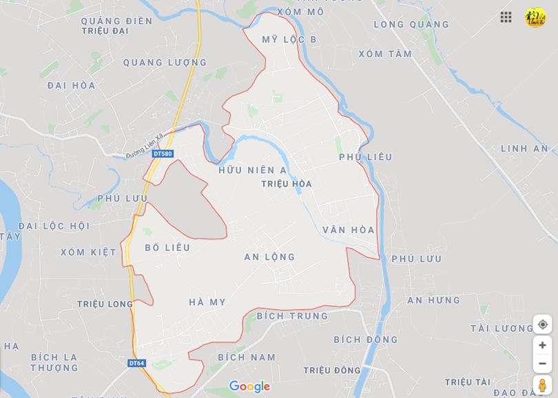  Vị trí địa lý tại Triệu hòa, Triệu phong, Quảng trị