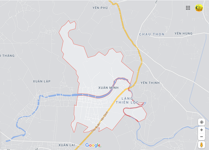 Hình ảnh vị trí địa lý tại Xuân Minh, Thọ Xuân, Thanh Hóa