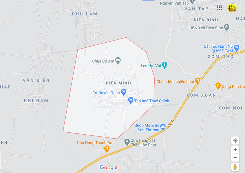 Hình ảnh vị trí địa lý tại Diễn minh, Diễn châu, Nghệ an