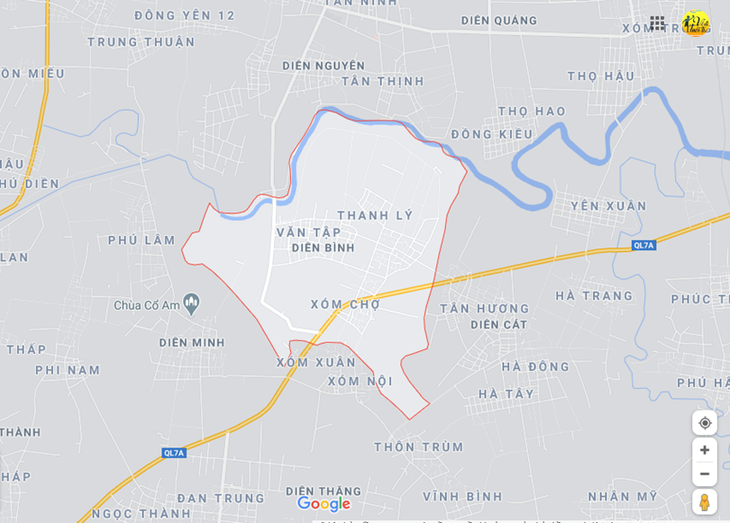 Hình ảnh vị trí địa lý tại Diễn bình, Diễn châu, Nghệ an