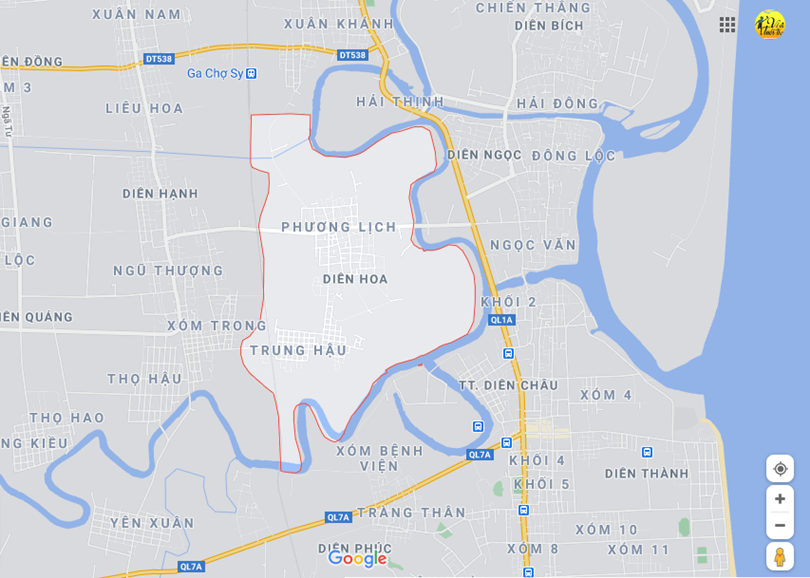 Hình ảnh vị trí địa lý tại Diễn hoa, Diễn châu, Nghệ an