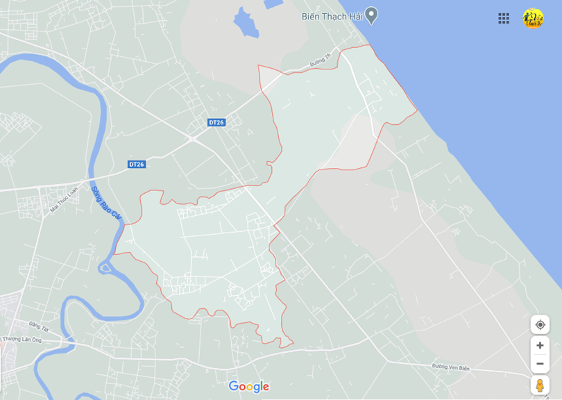 Hình ảnh vị trí địa lý tại Thạch lạc, Thạch hà, Hà tĩnh