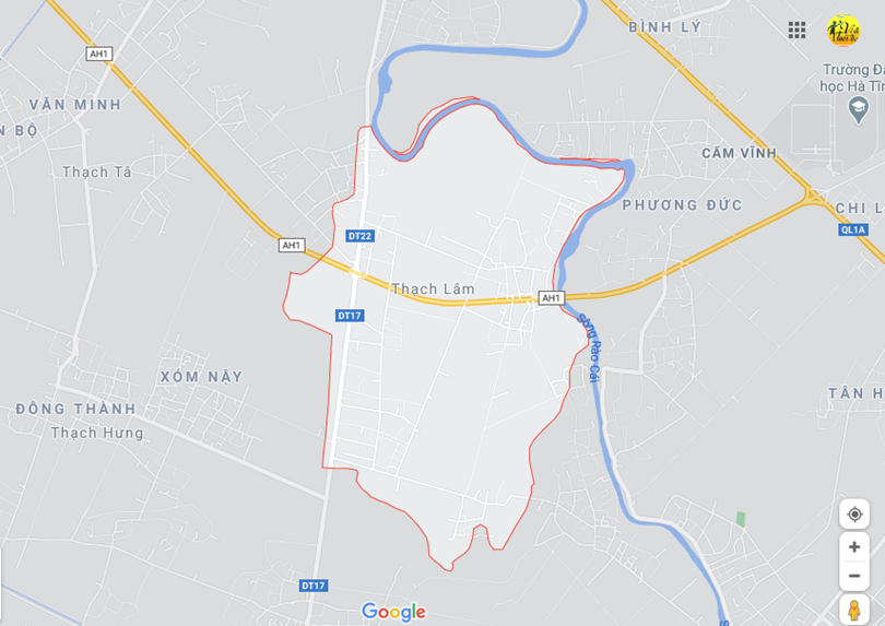 Hình ảnh vị trí địa lý tại Thạch lâm, Thạch hà, Hà tĩnh
