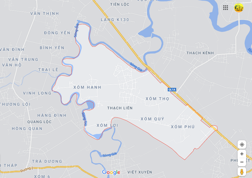 Hình ảnh vị trí địa lý tại Thạch liên, Thạch hà, Hà tĩnh