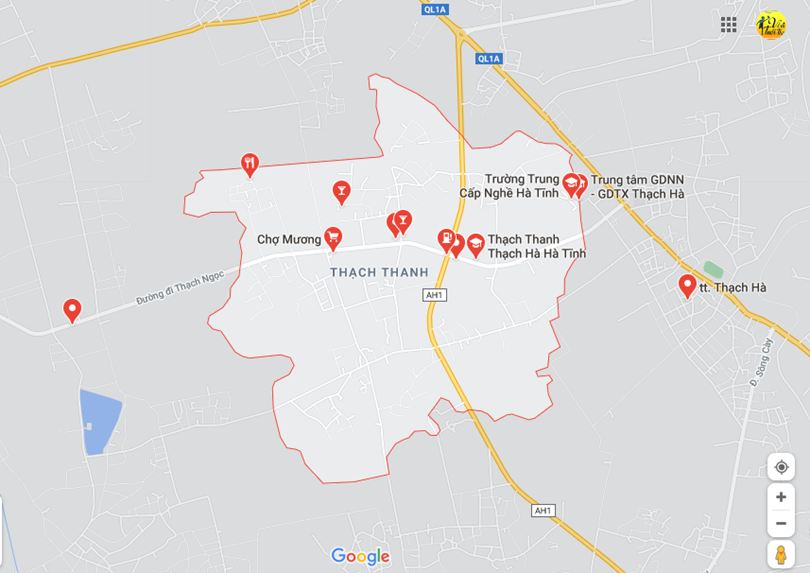 Hình ảnh vị trí địa lý tại Thạch thanh, Thạch hà, Hà tĩnh