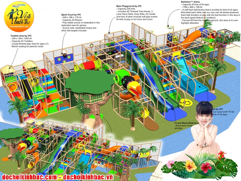 Tầm quan trọng của thiết kế khu vui chơi trẻ em