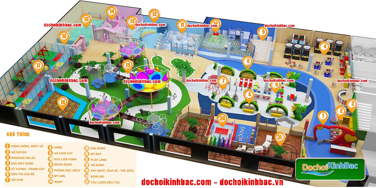 Tầm quan trọng của thiết kế khu vui chơi trẻ em