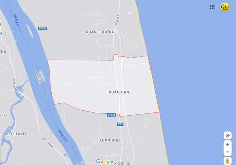 Hình ảnh vị trí địa lý tại Xuân đan, Nghi xuân, Hà tĩnh