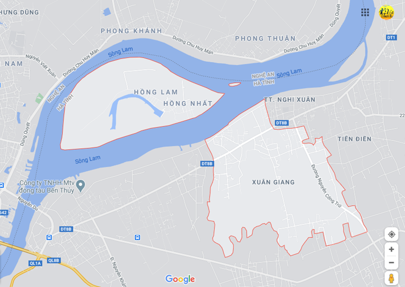 Hình ảnh vị trí địa lý tại Xuân giang, Nghi xuân, Hà tĩnh