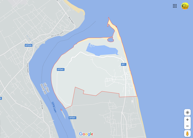 Hình ảnh vị trí địa lý tại Xuân hội, Nghi xuân, Hà tĩnh