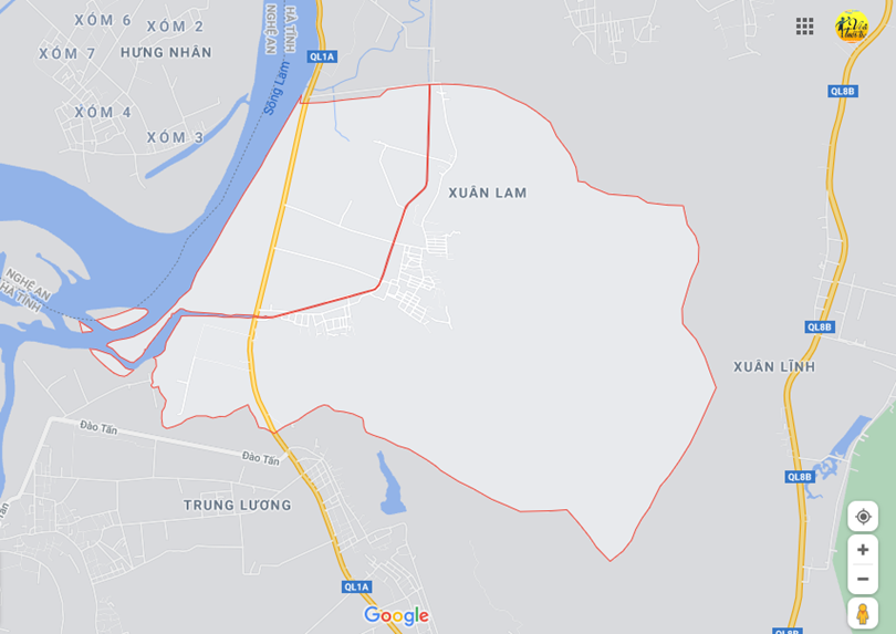 Hình ảnh vị trí địa lý tại Xuân lam, Nghi xuân, Hà tĩnh