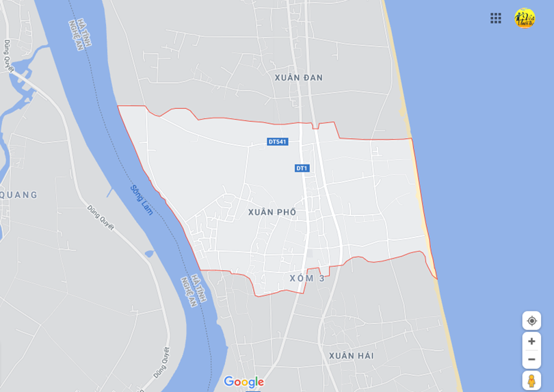 Hình ảnh vị trí địa lý tại Xuân phổ, Nghi xuân, Hà tĩnh