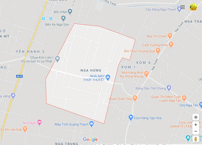 Hình ảnh vị trí địa lý tại Nga hưng, Nga sơn, Thanh hóa