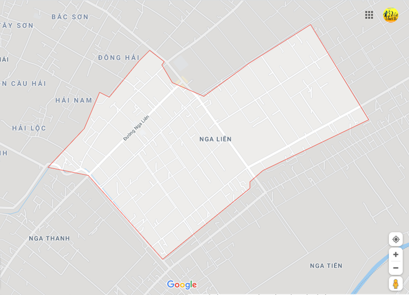 Hình ảnh vị trí địa lý tại Nga liên, Nga sơn, Thanh hóa