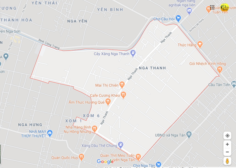 Hình ảnh vị trí địa lý tại Nga thành, Nga sơn, Thanh hóa