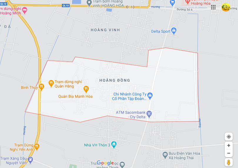 Hình ảnh vị trí địa lý tại Hoằng đông, Hoằng hóa, Thanh hóa