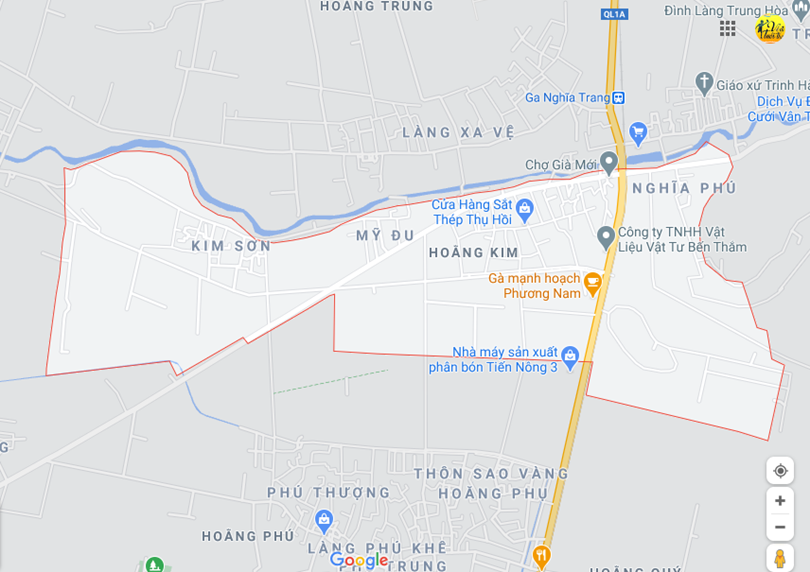 Hình ảnh vị trí địa lý tại Hoằng kim, Hoằng hóa, Thanh hóa