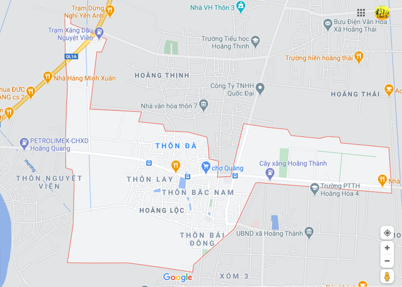 Hình ảnh vị trí địa lý tại Hoằng lộc, Hoằng hóa, Thanh hóa