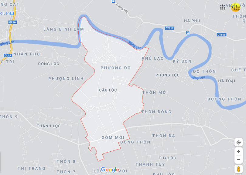 Ảnh vị trí địa lý tại Cầu lộc, Hậu lộc, Thanh hóa