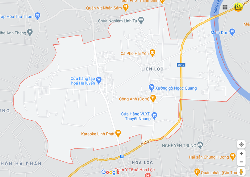 Ảnh vị trí địa lý tại Liên lộc, Hậu lộc, Thanh hóa