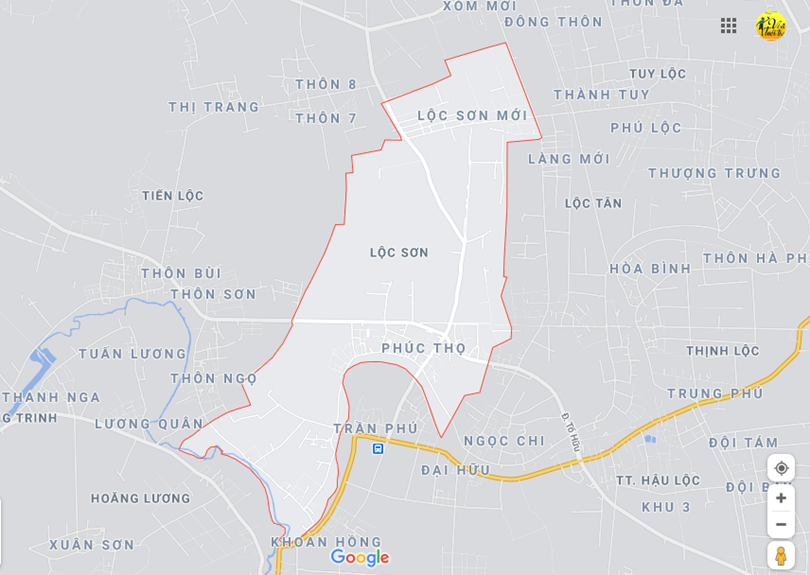 Ảnh vị trí địa lý tại Lộc sơn, Hậu lộc, Thanh hóa