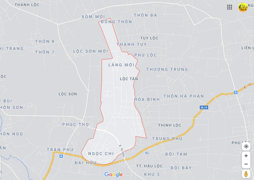 Ảnh vị trí địa lý tại Lộc tân, Hậu lộc, Thanh hóa