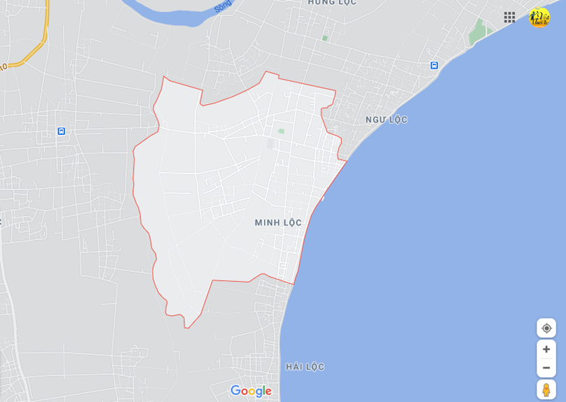 Ảnh vị trí địa lý tại Minh lộc, Hậu lộc, Thanh hóa