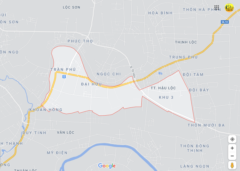 Ảnh vị trí địa lý tại Mỹ lộc, Hậu lộc, Thanh hóa