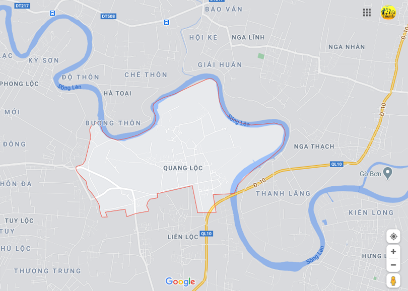 Ảnh vị trí địa lý tại Quang lộc, Hậu lộc, Thanh hóa