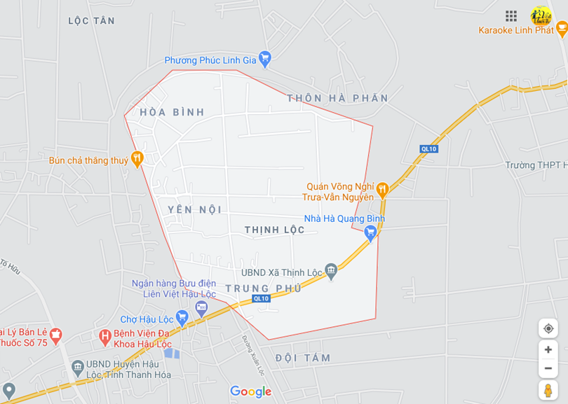 Ảnh vị trí địa lý tại Thịnh lộc, Hậu lộc, Thanh hóa