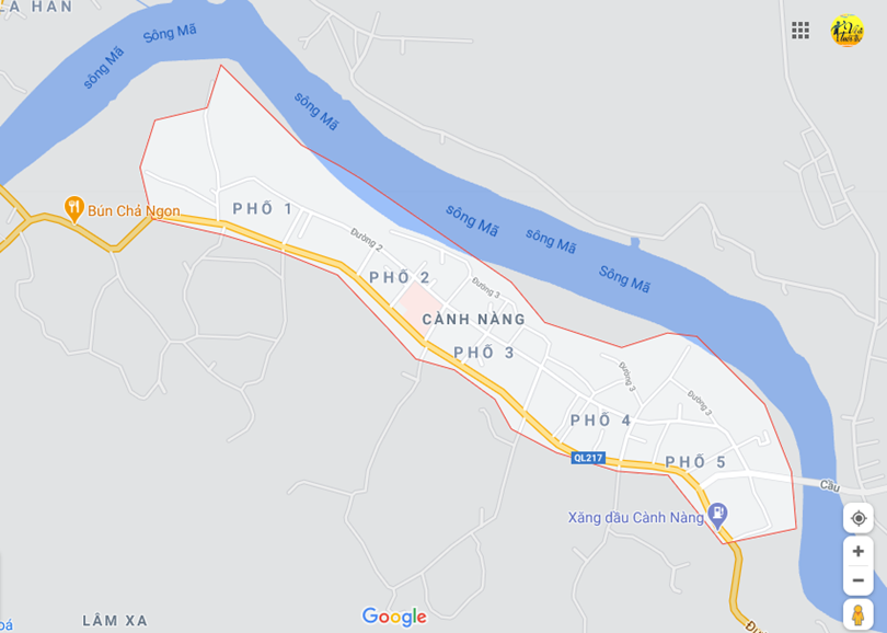 Hình ảnh vị trí địa lý tại Cành nàng, Bá thước, Thanh hóa