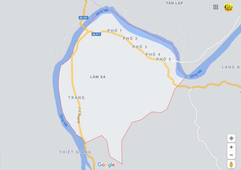 Hình ảnh vị trí địa lý tại Lâm xa, Bá thước, Thanh hóa