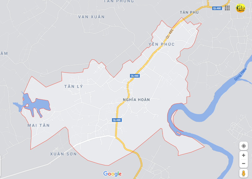 Hình ảnh vị trí địa lý tại Nghĩa hoàn, Tân kỳ, Nghệ an