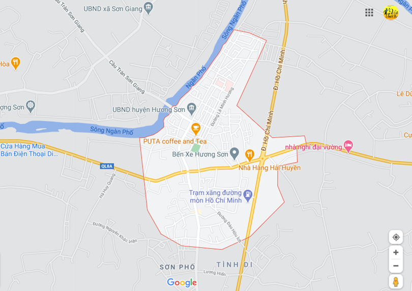 Hình ảnh vị trí địa lý tại Phố châu, Hương sơn, Hà tĩnh