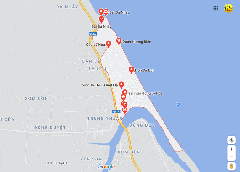 Ảnh vị trí địa lý tại Hải trạch, Bố trạch, Quảng bình