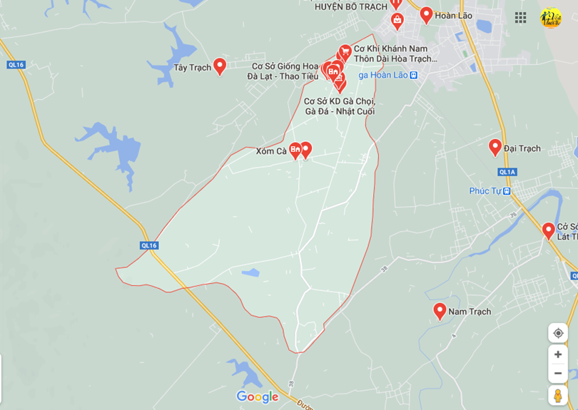 Ảnh vị trí địa lý tại Hòa trạch, Bố trạch, Quảng bình