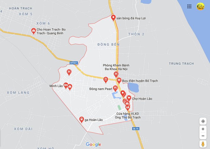 Ảnh vị trí địa lý tại Hoàn lão, Bố trạch, Quảng bình