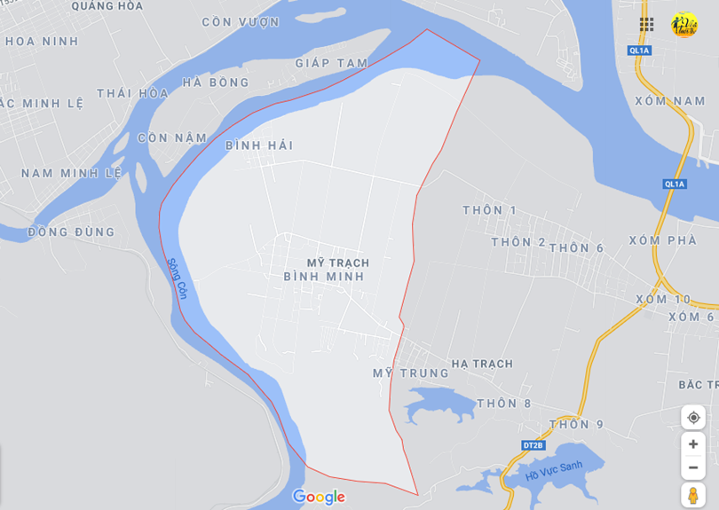 Ảnh vị trí địa lý tại Mỹ trạch, Bố trạch, Quảng bình