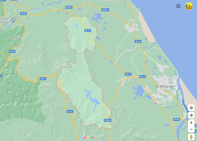 Ảnh vị trí địa lý tại Phú định, Bố trạch, Quảng bình