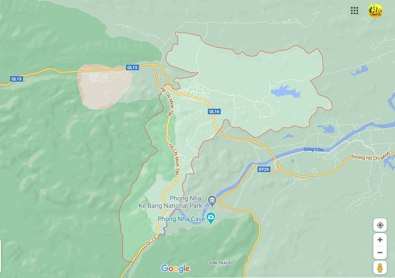 Ảnh vị trí địa lý tại Phúc trạch, Bố trạch, Quảng bình