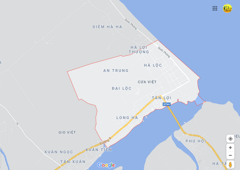 Hình ảnh vị trí địa lý tại thị trấn Cửa việt, Gio linh, Quảng trị