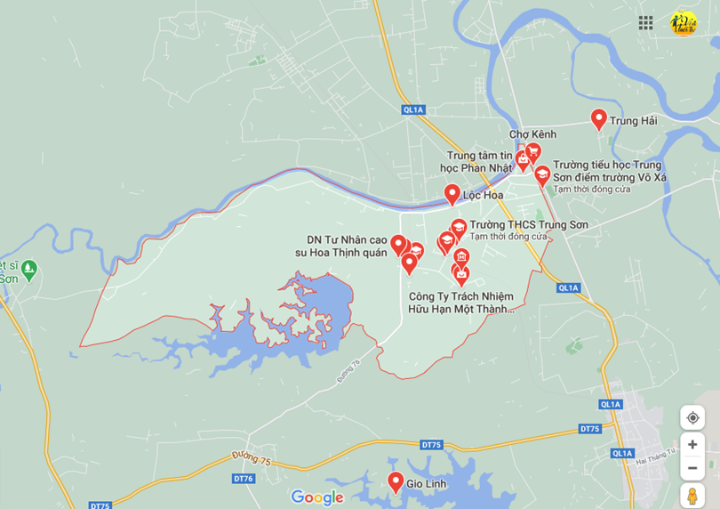 Hình ảnh vị trí địa lý tại Trung sơn, Gio linh, Quảng trị