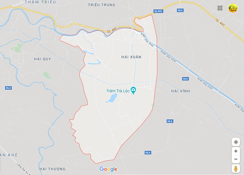 Hình ảnh vị trí địa lý tại Hải xuân, Hải lăng, Quảng trị