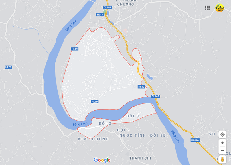 Ảnh bản đồ tại Đồng văn, Thanh chương, Nghệ an